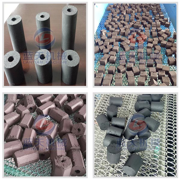 Finished products of lignite coal briquette machine