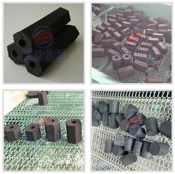 Finished products of smokeless coal briquette machine