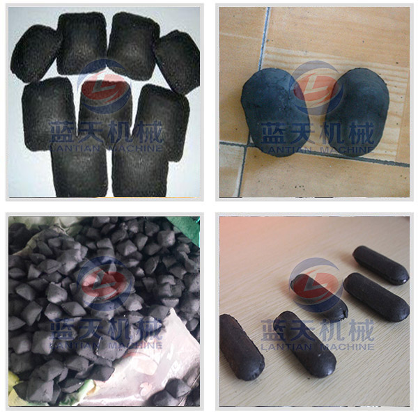 Finished Products of Rice Husk Charcoal Ball Making Machine