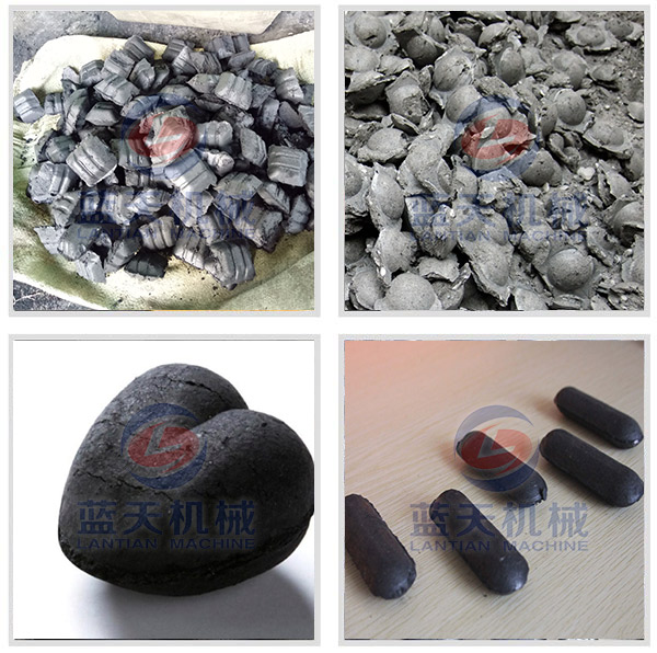 Finished Products of Sawdust Charcoal Ball Machine
