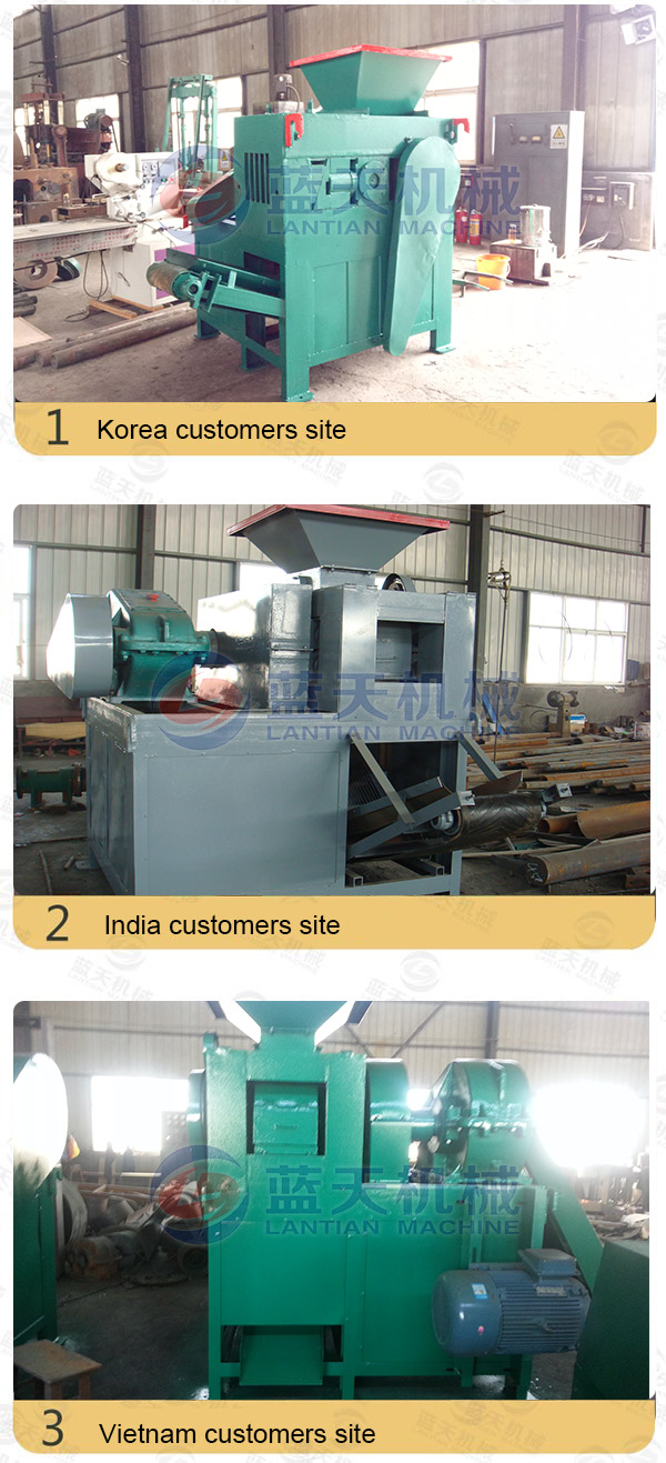 Customers Site of Coal Ash Ball Press Machine