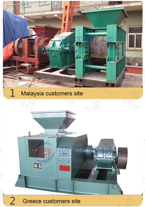 Customers Site of Anthracite Ball Press Machine