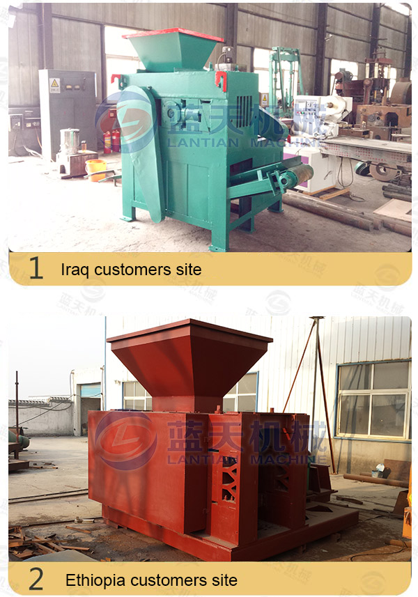 Customers Site of Bituminous Coal Ball Pressing Machine