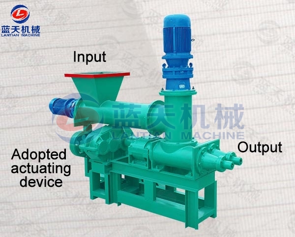 Details of Wood Charcoal Extruder Machine