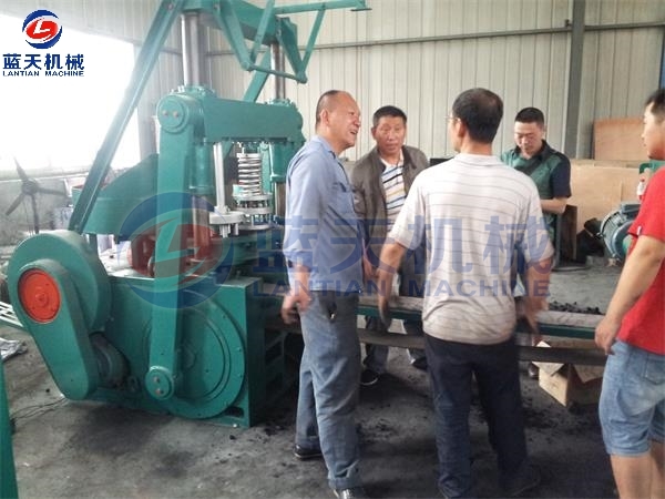 Customers Site of BBQ Charcoal Briquette Machine