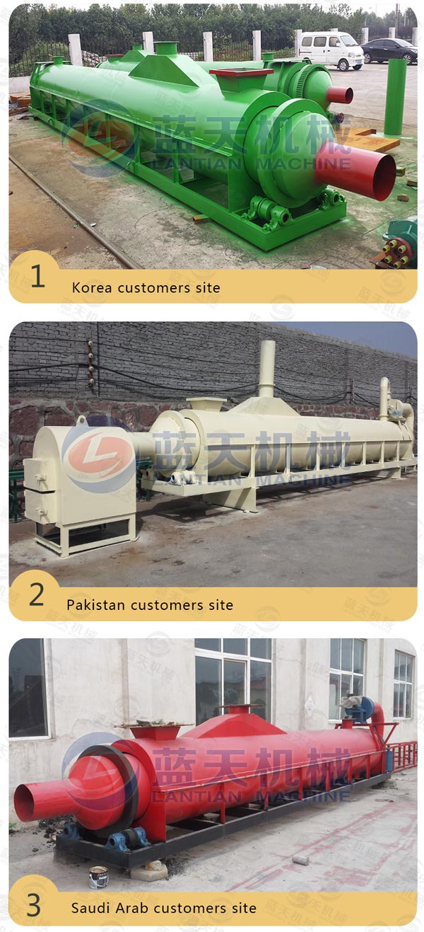 Customers Sites of Sawdust Rotary Drum Dryer