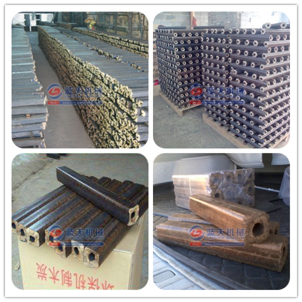 Finished Products of Sawdust Extruder Machine