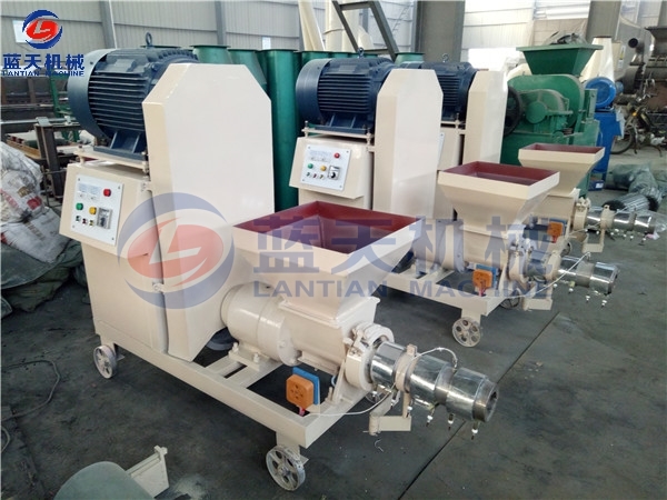 Customers Site of Rice Husk Extruder Machine