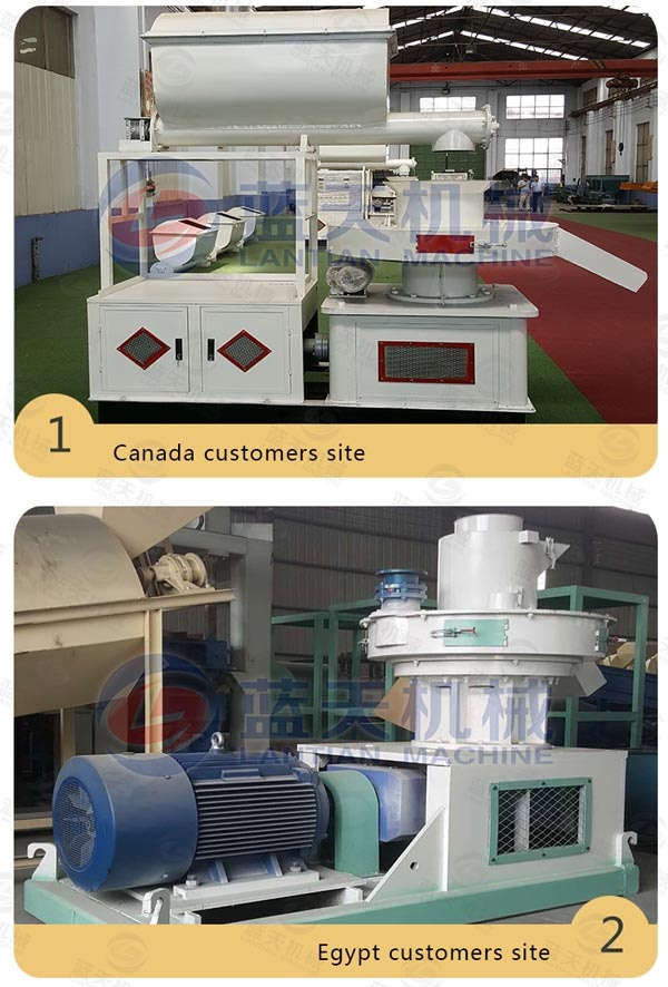 Customers Site of Sugarcane Bagasse Pellet Machine