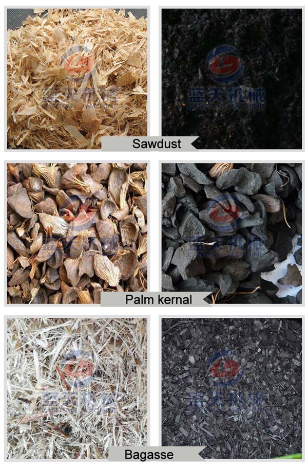 Carbonized effect of Sawdust Carbonization Furnace
