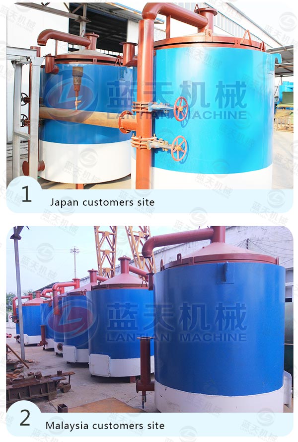 Customers Site of Bamboo Carbonization Furnace