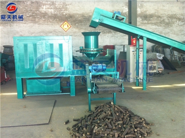 Customers Site of Olive Pomace Briquette Press Machine