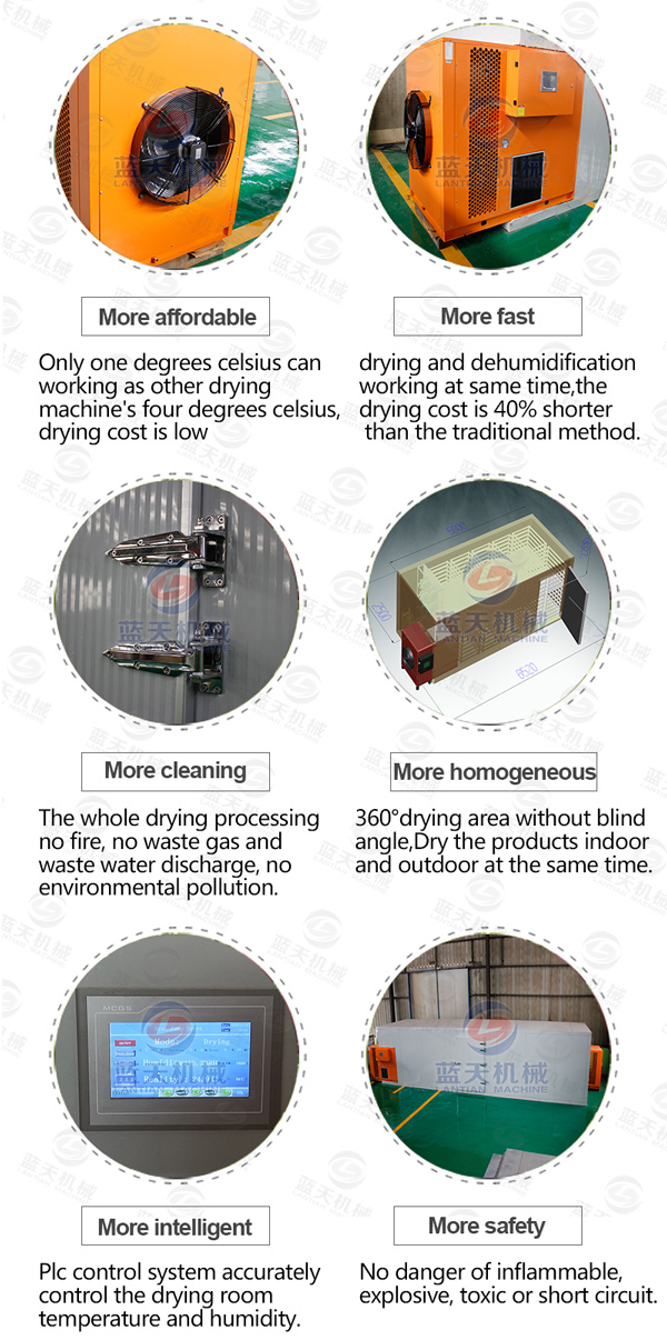 Features of Coal Briquettes Dryer Machine