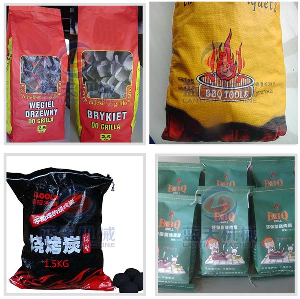 Packaging Effect of Charcoal Briquette Packing Machine